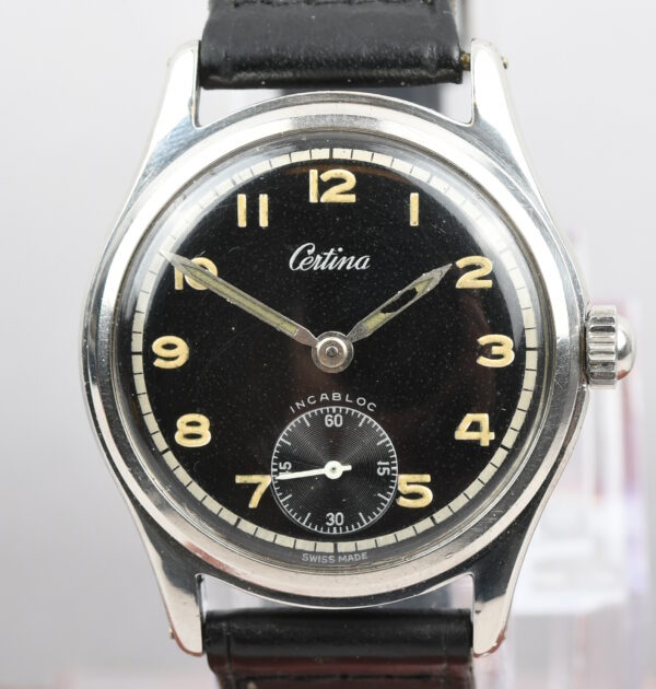 Wat23008 Certina with Black Dial from 1960